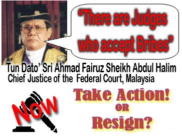 Judges who accept bribes - Fairuz must take action or resign as CJ